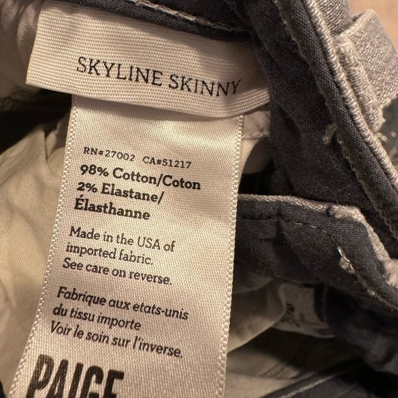 Paige Skyline Skinny Jeans - size 26 - Picture 4 of 5